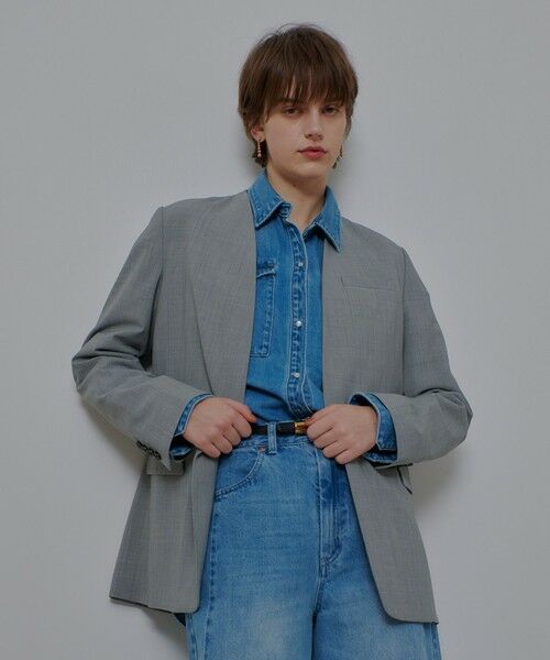 allureville / アルアバイル ノーカラージャケット | ストレッチノーカラージャケット | 詳細2