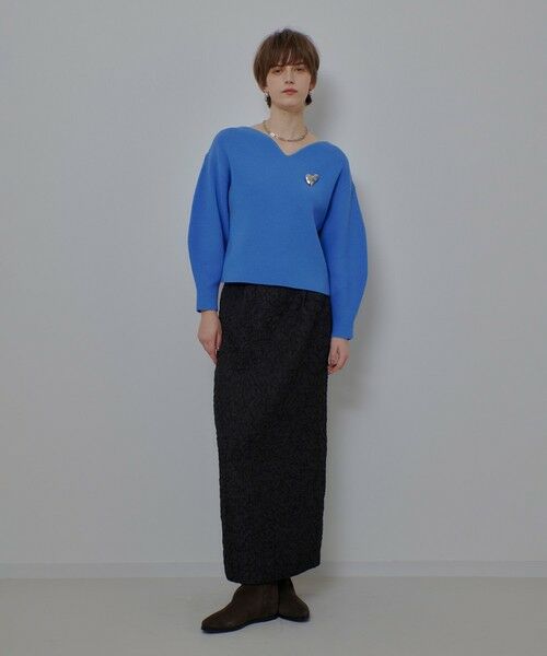 allureville / アルアバイル ミニ・ひざ丈スカート | フクレジャガードペグトップスカート | 詳細7