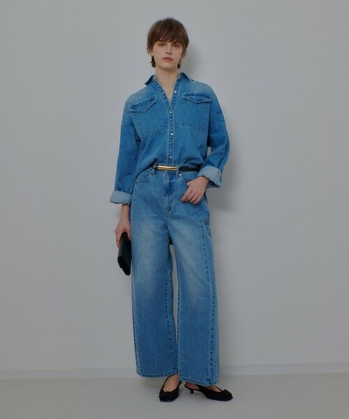 allureville / アルアバイル その他パンツ | サイド切替オーバルデニムパンツ | 詳細1