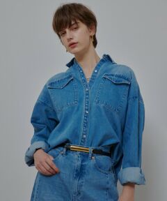 allureville / アルアバイル シャツ・ブラウス | バックレイヤードデニムシャツ