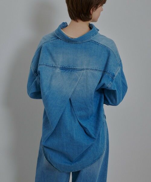 allureville / アルアバイル シャツ・ブラウス | バックレイヤードデニムシャツ | 詳細4