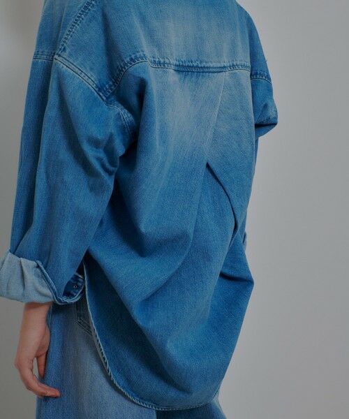allureville / アルアバイル シャツ・ブラウス | バックレイヤードデニムシャツ | 詳細5
