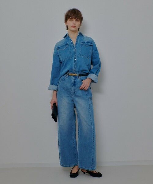 allureville / アルアバイル シャツ・ブラウス | バックレイヤードデニムシャツ | 詳細6