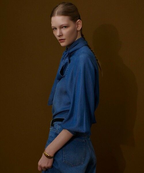 allureville / アルアバイル シャツ・ブラウス | デニムボウブラウス | 詳細5