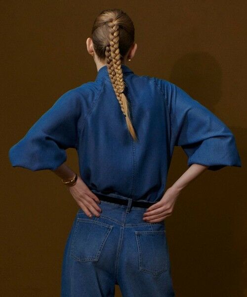 allureville / アルアバイル シャツ・ブラウス | デニムボウブラウス | 詳細6