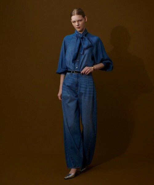 allureville / アルアバイル シャツ・ブラウス | デニムボウブラウス | 詳細7