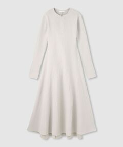 allureville / アルアバイル ロング・マキシ丈ワンピース | コンシールフロントマチフレアリブワンピース