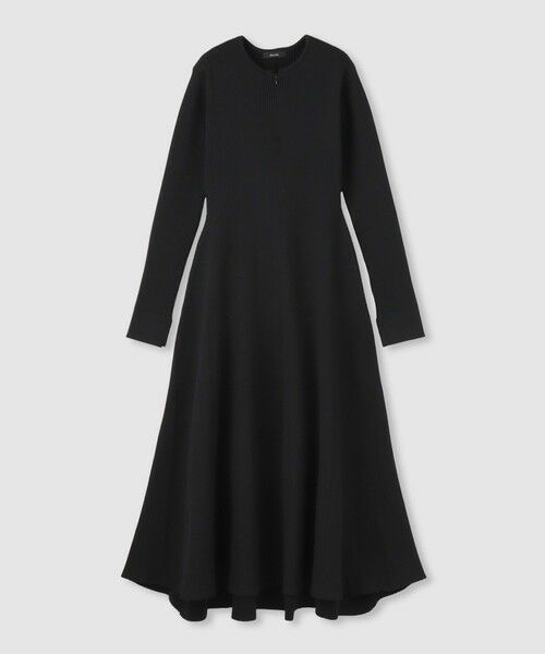 allureville / アルアバイル ロング・マキシ丈ワンピース | コンシールフロントマチフレアリブワンピース | 詳細12