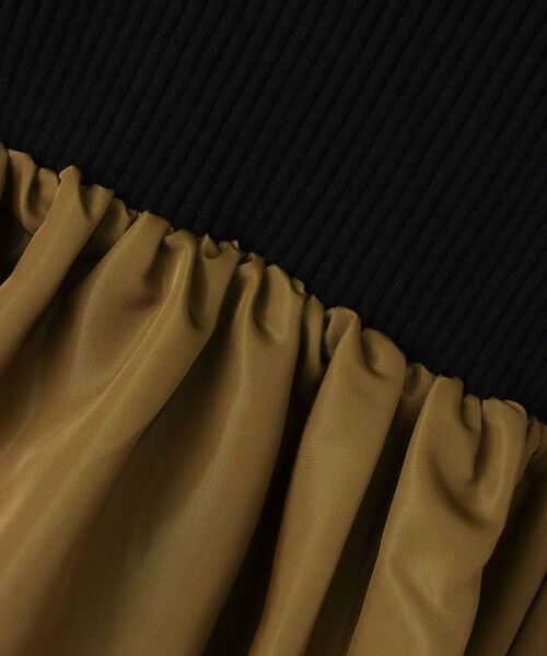 allureville / アルアバイル ロング・マキシ丈ワンピース | タフタドッキングニットワンピース | 詳細8