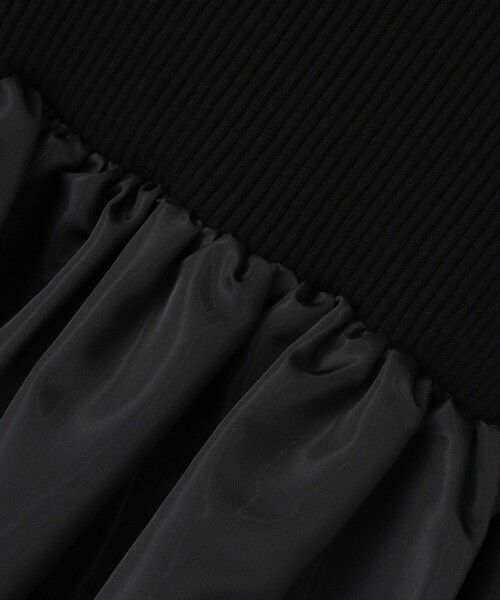 allureville / アルアバイル ロング・マキシ丈ワンピース | タフタドッキングニットワンピース | 詳細17