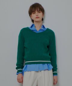 allureville / アルアバイル ニット・セーター | Ｗミニケーブルプルオーバー