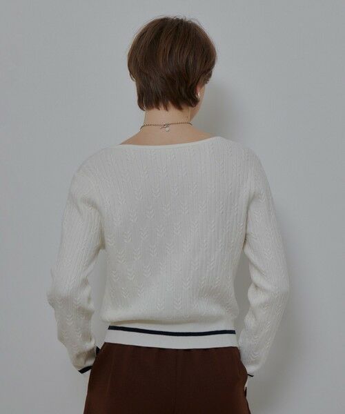 allureville / アルアバイル ニット・セーター | Ｗミニケーブルプルオーバー | 詳細4
