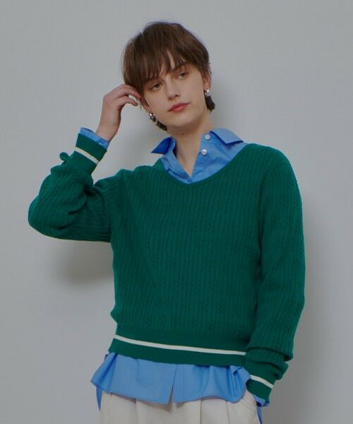 allureville / アルアバイル ニット・セーター | Ｗミニケーブルプルオーバー | 詳細11
