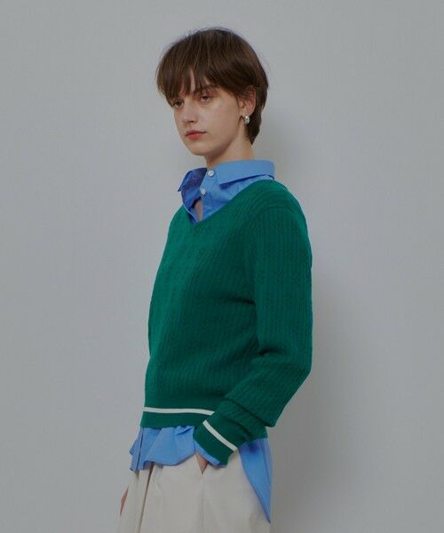 allureville / アルアバイル ニット・セーター | Ｗミニケーブルプルオーバー | 詳細12