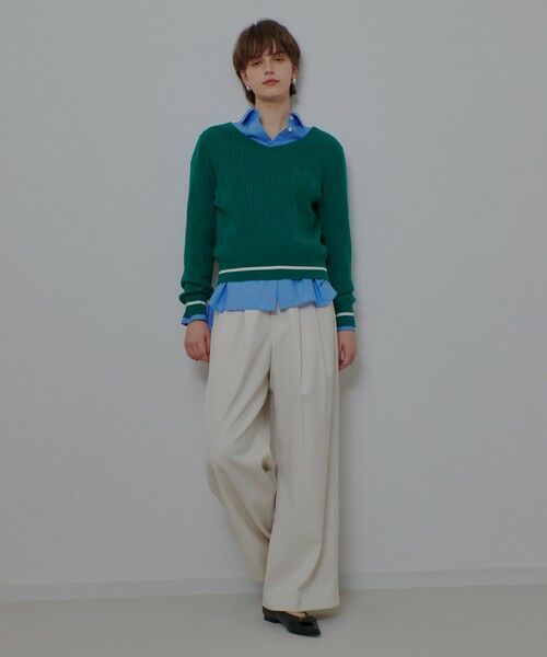 allureville / アルアバイル ニット・セーター | Ｗミニケーブルプルオーバー | 詳細15