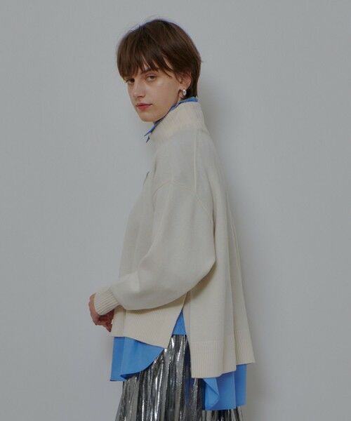 allureville / アルアバイル ニット・セーター | メリノウールオーバーサイズタートル | 詳細2