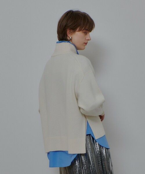 allureville / アルアバイル ニット・セーター | メリノウールオーバーサイズタートル | 詳細3