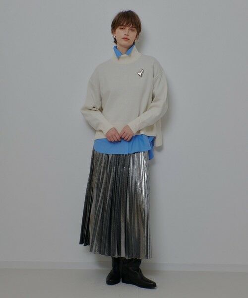 allureville / アルアバイル ニット・セーター | メリノウールオーバーサイズタートル | 詳細5