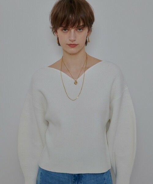 allureville / アルアバイル ニット・セーター | ハートネックプルオーバー | 詳細1