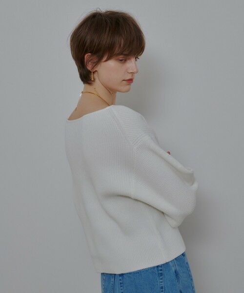 allureville / アルアバイル ニット・セーター | ハートネックプルオーバー | 詳細3