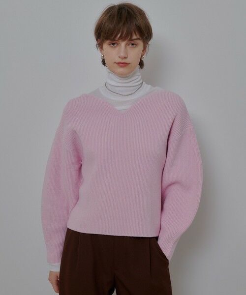 allureville / アルアバイル ニット・セーター | ハートネックプルオーバー | 詳細8