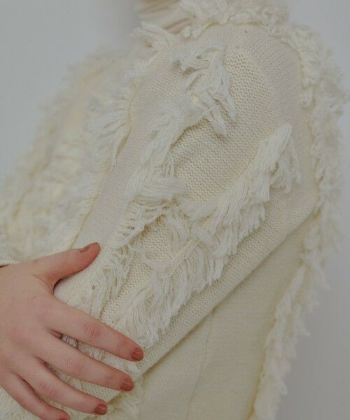 allureville / アルアバイル ニット・セーター | フリンジシャギー２WAYプルオーバー | 詳細4