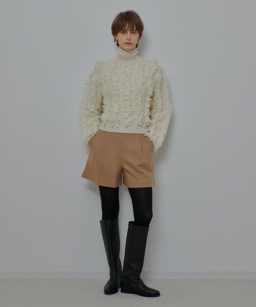 allureville / アルアバイル ニット・セーター | フリンジシャギー２WAYプルオーバー | 詳細5