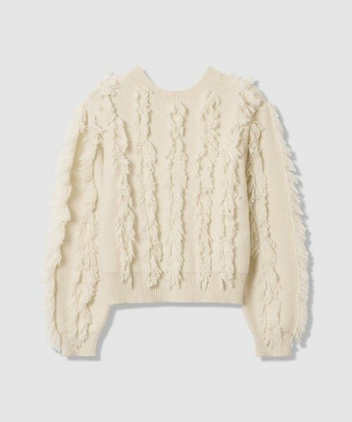 allureville / アルアバイル ニット・セーター | フリンジシャギー２WAYプルオーバー | 詳細6