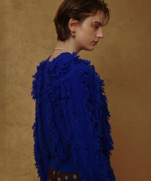 allureville / アルアバイル ニット・セーター | フリンジシャギー２WAYプルオーバー | 詳細12