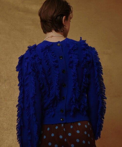 allureville / アルアバイル ニット・セーター | フリンジシャギー２WAYプルオーバー | 詳細13