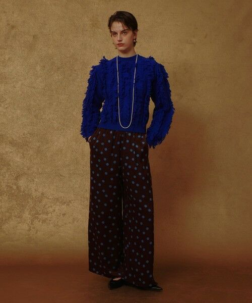 allureville / アルアバイル ニット・セーター | フリンジシャギー２WAYプルオーバー | 詳細14