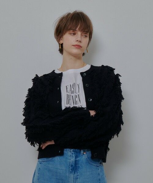 allureville / アルアバイル ニット・セーター | フリンジシャギー２WAYプルオーバー | 詳細19