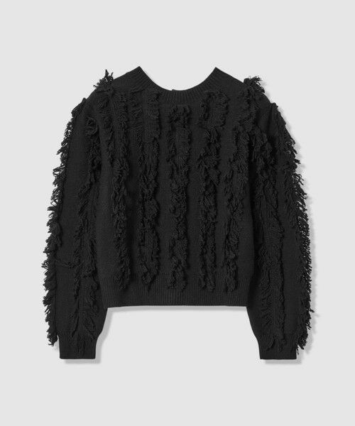 allureville / アルアバイル ニット・セーター | フリンジシャギー２WAYプルオーバー | 詳細24