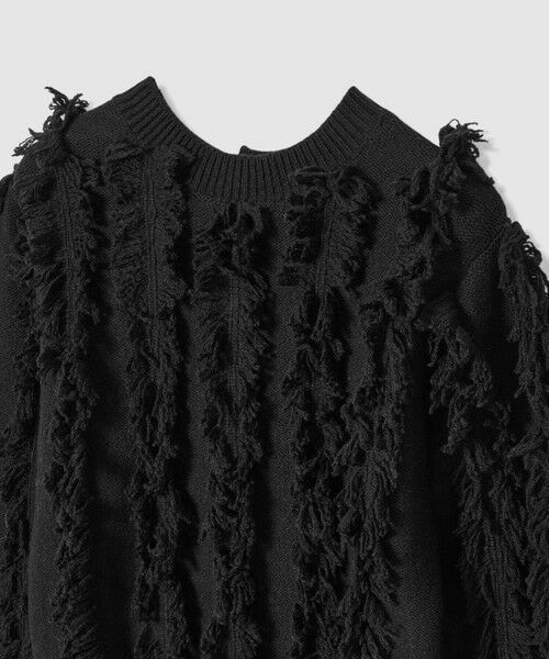 allureville / アルアバイル ニット・セーター | フリンジシャギー２WAYプルオーバー | 詳細26