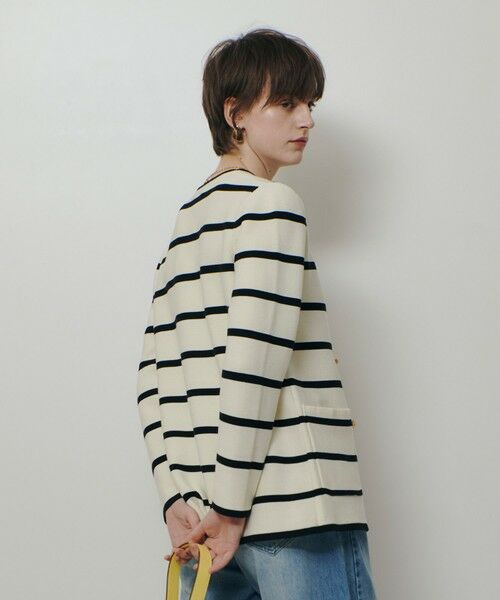 allureville / アルアバイル カーディガン・ボレロ | ガーターノーカラーニットジャケット | 詳細4
