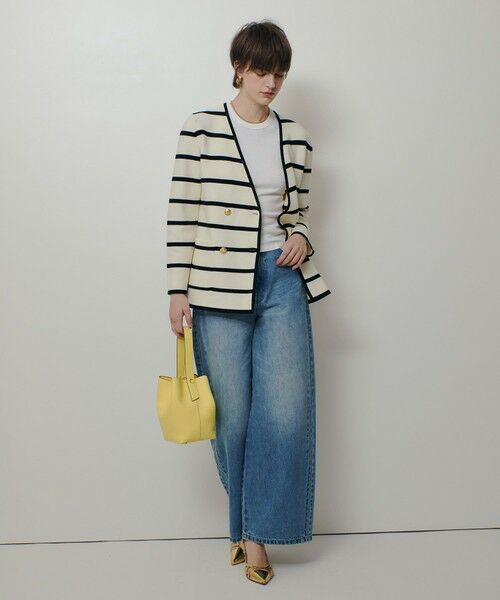 allureville / アルアバイル カーディガン・ボレロ | ガーターノーカラーニットジャケット | 詳細5