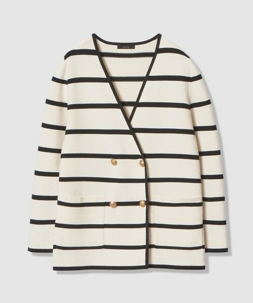 allureville / アルアバイル カーディガン・ボレロ | ガーターノーカラーニットジャケット | 詳細6