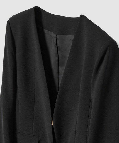 allureville / アルアバイル ノーカラージャケット | 【LOULOU WILLOUGHBY】ダブルクロスノーカラージャケット | 詳細7