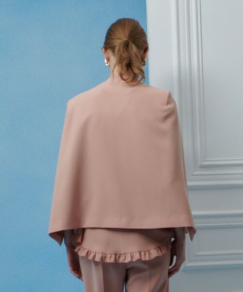 allureville / アルアバイル ノーカラージャケット | ◇【LOULOU WILLOUGHBY】リトルブラックケープジャケット | 詳細4