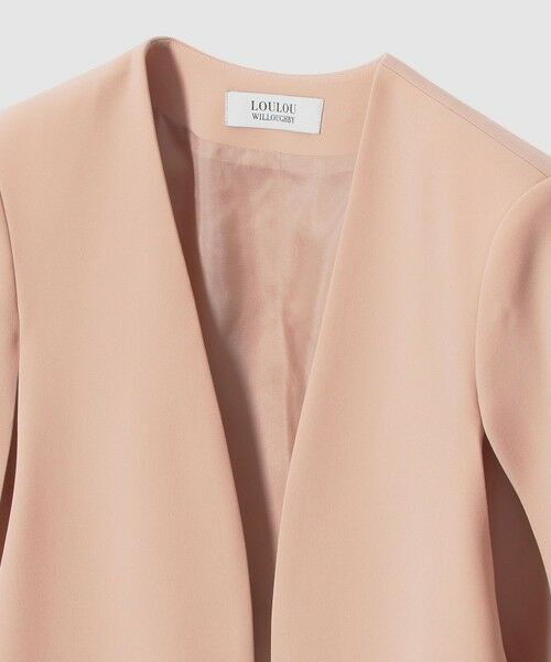 allureville / アルアバイル ノーカラージャケット | ◇【LOULOU WILLOUGHBY】リトルブラックケープジャケット | 詳細8