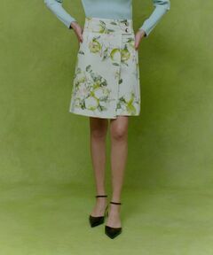 allureville / アルアバイル ミニ・ひざ丈スカート | 【LOULOU WILLOUGHBY】RATTIレモン柄ラップミニスカート