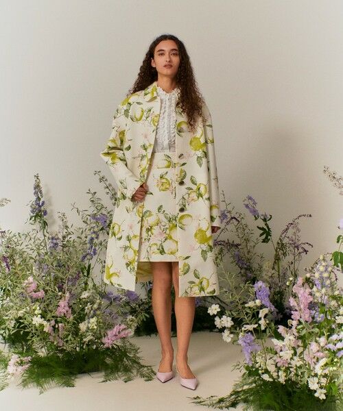 allureville / アルアバイル ミニ・ひざ丈スカート | 【LOULOU WILLOUGHBY】RATTIレモン柄ラップミニスカート | 詳細1