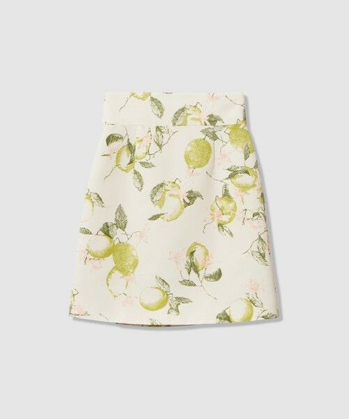 allureville / アルアバイル ミニ・ひざ丈スカート | 【LOULOU WILLOUGHBY】RATTIレモン柄ラップミニスカート | 詳細10