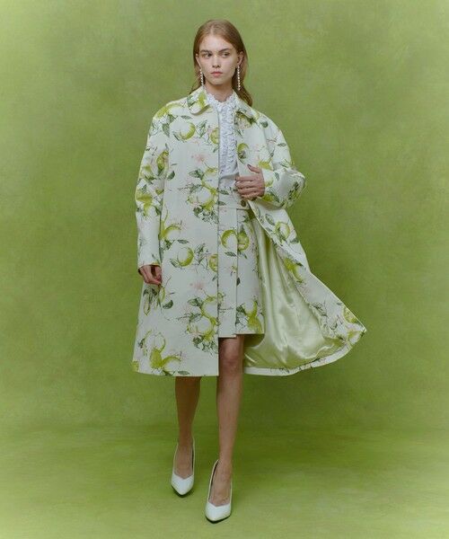 allureville / アルアバイル ミニ・ひざ丈スカート | 【LOULOU WILLOUGHBY】RATTIレモン柄ラップミニスカート | 詳細6