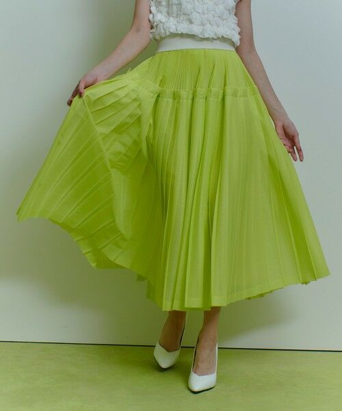 allureville / アルアバイル ロング・マキシ丈スカート | 【LOULOU WILLOUGHBY】カールマイヤープリーツスカート(イエロー (21))