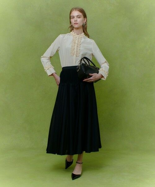 allureville / アルアバイル ロング・マキシ丈スカート | 【LOULOU WILLOUGHBY】カールマイヤープリーツスカート | 詳細24