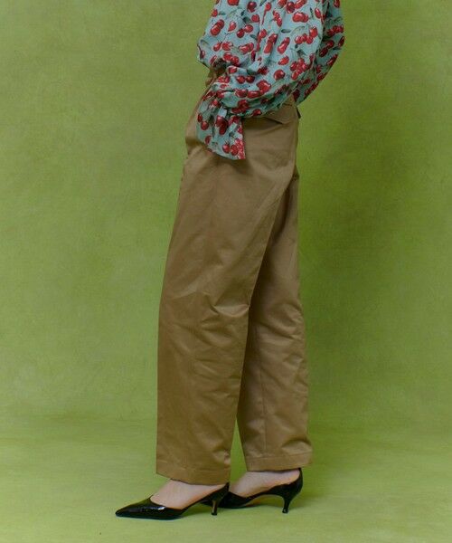 allureville / アルアバイル チノ・ワークパンツ | 【LOULOU WILLOUGHBY】タックチノパンツ | 詳細4