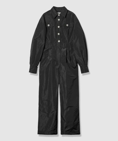 allureville / アルアバイル サロペット・オールインワン | 【LOULOU WILLOUGHBY】タフタビジュー釦オールインワン | 詳細10