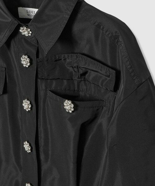 allureville / アルアバイル サロペット・オールインワン | 【LOULOU WILLOUGHBY】タフタビジュー釦オールインワン | 詳細13