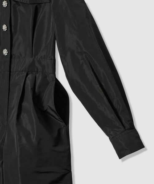 allureville / アルアバイル サロペット・オールインワン | 【LOULOU WILLOUGHBY】タフタビジュー釦オールインワン | 詳細14